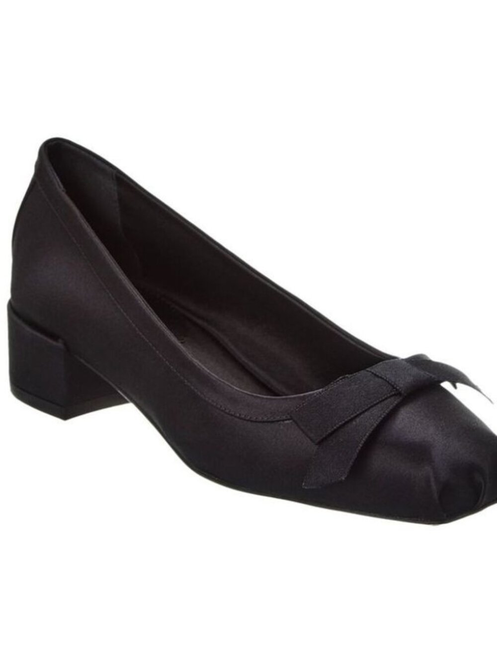Christian Louboutin Mamaflirt 30 Bow-Embellished Black Satin Size 38